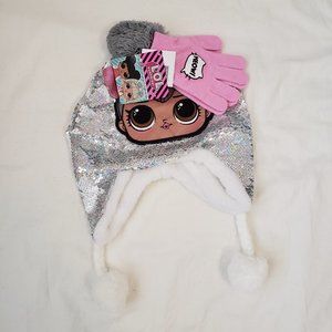 NWT LOL Surprise Beanie and  Mitten Set